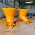Hindustan Screw Jack Type Banana Concrete Bucket, Capacity: 2 M3