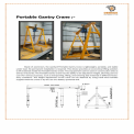 Industrial Portable Gantry Crane, 10 m, Capacity: 15 Feet