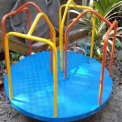 Iron Mild Steel standing Garden Merry Go Round Playground Equipment