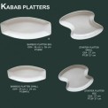 KI-CDS-33 Plain Ceramic Platter Plate, For HOTTLE