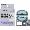 King Jim SS6K Tepra Tape Cartridge 6mm Black On White