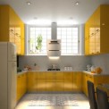 L Shaped Modular Kitchen