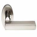 Levers Nickel Finish 12085 Aluminium Diecast Lever Handle on Rose, For Home