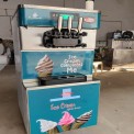 Loose Ice Cream Double Compressor Softy Machine