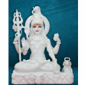 Makrana Marble Mahadev Statue, Color: White, Temple