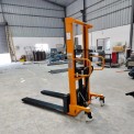 Manual Operation Mild Steel Hydraulic Stacker, For Industrial, Lifting Capacity: 1 ton