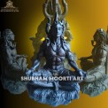 Marble Adiyogi Shiva Statue, Color: Black