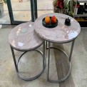 Marble Dual Table, Surface Finishing: Gloss