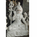 Marble Shankar Statue, Color: White, Temple