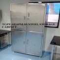 Matt/Mirror Stainless Steel Storage Cabinet, For Industrial, Size/Dimension: Cutomized