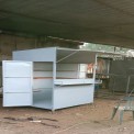 Metal Tea Stall Counter, For Restaurant, With Burner