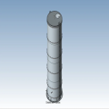 Metal White Vertical Diesel Storage Tank