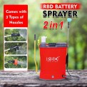 Mild Steel 12V 8Ah Battery Operated Sprayer, 20L