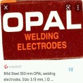 Mild Steel 3.15 mm x 350 mm Opal Welding Electrodes