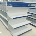 Mild Steel 4 Shelves End Side Grocery Rack, For Departmental Stores, Wall Mounted