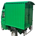 Mild Steel 9 Feet Three Wheeler Cargo Container, Storage Capacity(T): 10 ton