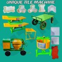 Mild Steel Cement paver tile Making Machine, For Industrial