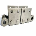 Mild Steel Double Sprocket Tapered Roller Conveyor Attachment Chain