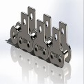 Mild Steel Double Sprocket Tapered Roller Conveyor Attachment Chain