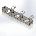 Mild Steel Double Sprocket Tapered Roller Conveyor Attachment Chain