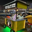 Mild Steel Green the cart cafe, Load Capacity: 500 kg
