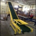 Mild Steel Inclined Cleat Belt Conveyor System With Side Wall