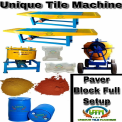 Mild Steel Interlocking Paving Block Making Machine, For Industrial
