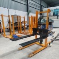 Mild Steel Mini Manual stacker, For Material Handling