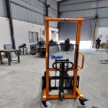 Mild Steel Mini Manual stacker, For Material Handling