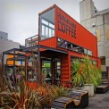 Mild Steel (MS) 6M Prefab Modular Container Restaurant, White, Prefabricated