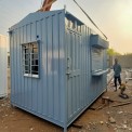 Mild Steel Ms Prefab Portable Container Cabin, For House