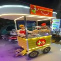Mild Steel Red Golgappa Food Cart (MuzaffarPur), Load Capacity: 300 kg