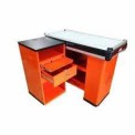 Mild Steel Red Supermarket Cash Counter