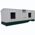 Mild Steel White Green MS Porta Cabin, For Office