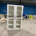Mirror/ Matt Metal Storage Cabinet