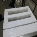 Modular Conveyor Belt With Flight Support