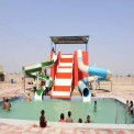 Multicolor FRP Swimming Pool Water Slide