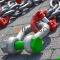 Nut-Bolt Type Screw Pin Alloy Metal D Shackle