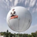Nylon Printed White Sky Inflatable Balloon, For Advertising, Size: 12 X 12 Feet