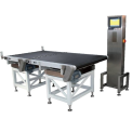 Off White And Steel Checkweigher Conveyor Belt