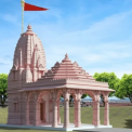 Outdoor Pink Sandstone Temple, Design: Art Deco