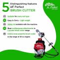 Perfect-35 Backpack Brush Cutter 35 cc and 4 Stroke Engine