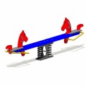 Plastic Two Seater Seesaw, in Outdoor, Size: 330*45*75 cm