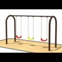 PLAYGROUND TRIPLE ARCH SWING