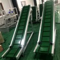 PM Technologies Stainless Steel Inclined Cleated Belt Conveyor, Capacity: Max 1 ton