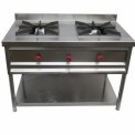 Poished 2 Two Burner Gas Range, For Hotel, Packaging Type: Box