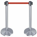 Polished Retractable Queue Stand , For Hotel