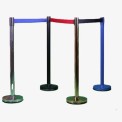 Polished Retractable Queue Stand , For Hotel