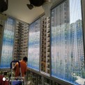 Polyester Pleated Scenery Mesh, For Window