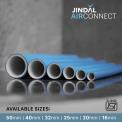 PP Jindal Air Connect Composite Pipe, For Construction, 100 m